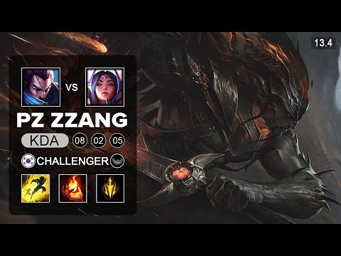 Pz ZZang vs Irelking - Yasuo vs Irelia Mid - KR Challenger - Patch 13.4 Season 13