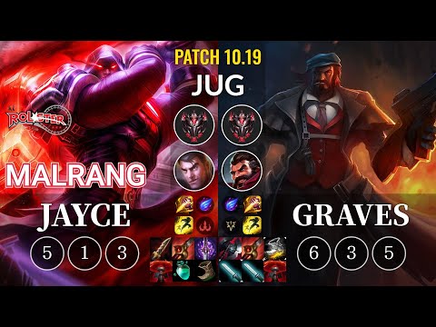 KT Malrang Jayce vs Graves Jungle - KR Patch 10.19