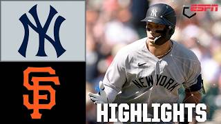 New York Yankees vs. San Francisco Giants | Full Game Highlights | ESPN MLB