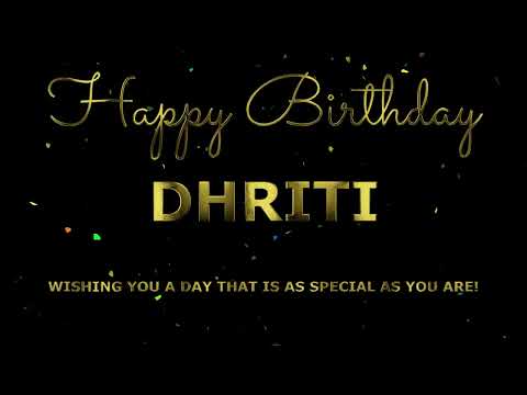Happy Birthday Dhriti