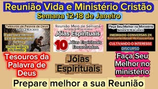 Reunião Vida e Ministério Cristão Semana 12-18 de Janeiro 2026 JW Brasil 