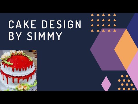 Cake design by simmy | Part 1 | Cooking Time With Simmy