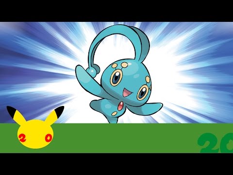 Festeggia 20 anni di Pokémon con il Pokémon misterioso Manaphy!