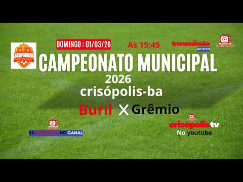 # Campeonato municipal 2026# Crisópolis -ba /ao vivo aqui no canal/CrisópolisTV # tá dada a largada.