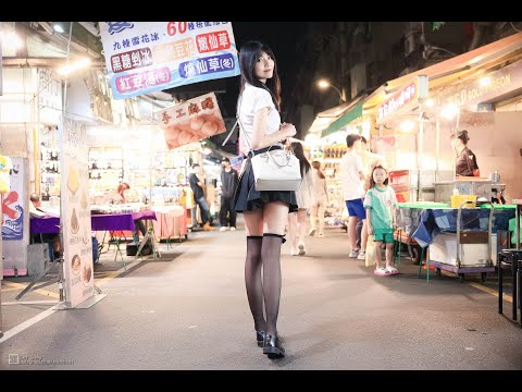 [4K] 跟Yvonne林宜萱一起逛桃園夜市, 有什麼好吃的呢 #nightmarket /ft.‪@yvonne3241‬