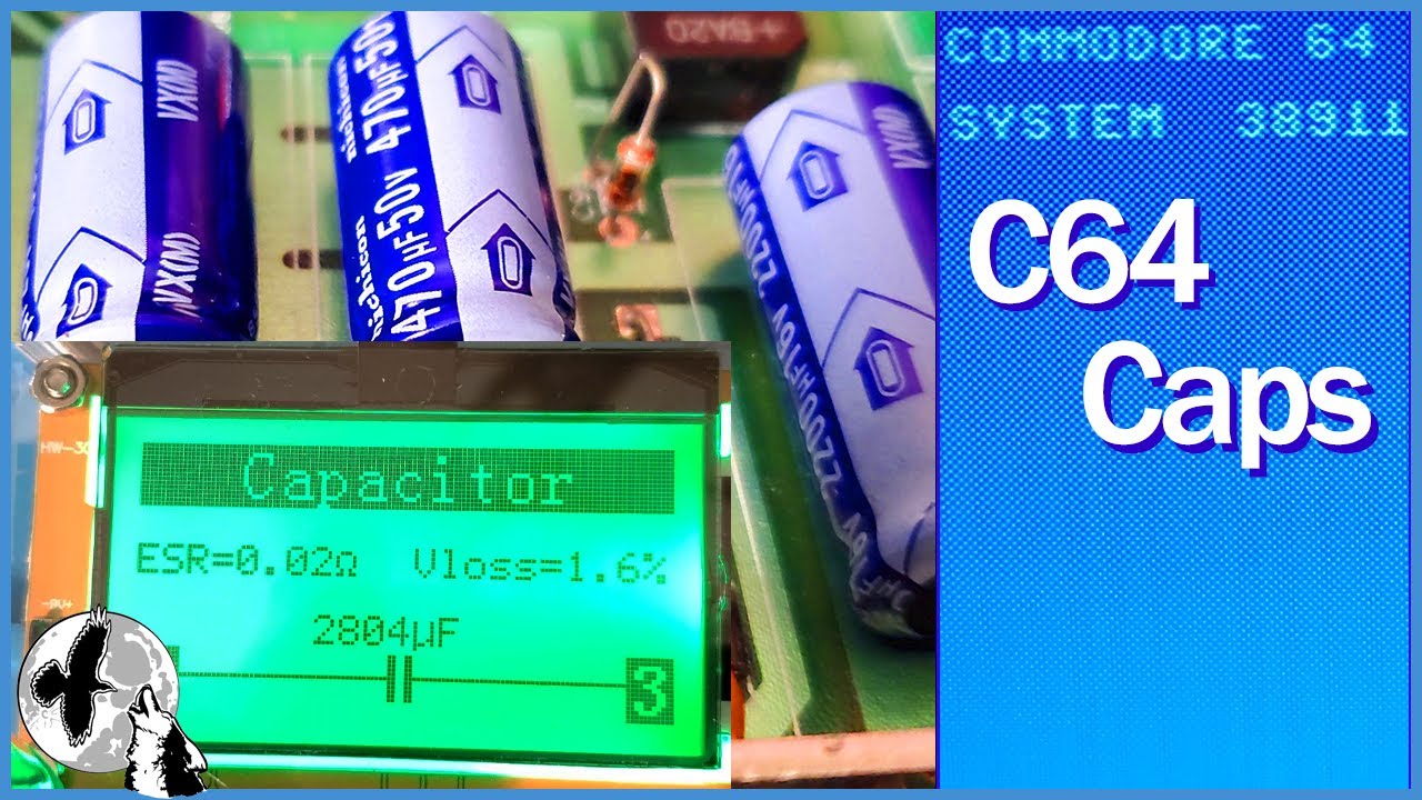 Commodore 64 Restoration - Future Proofing and Capacitor Testing