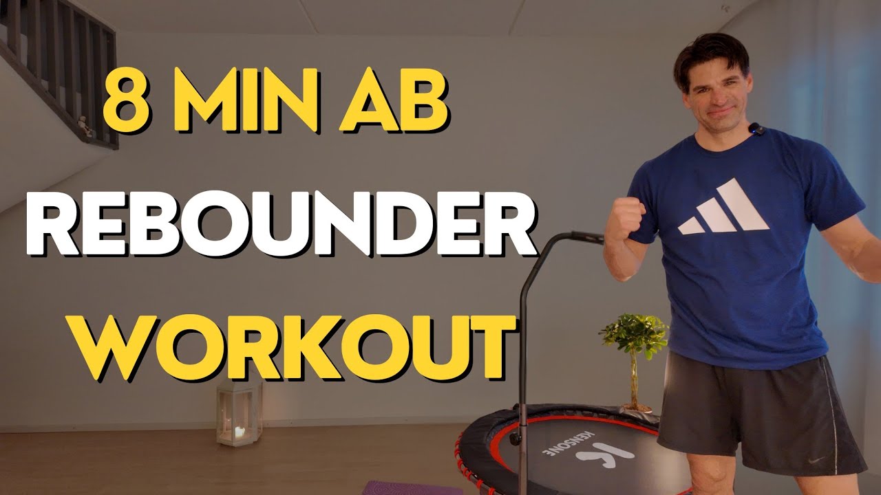 8-Minute Mini Trampoline Ab Workout | Beginner Low-Impact Rebounding for Core Strength