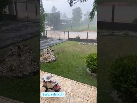 Granizo em Ermo/SC #brazil #chuva #santacatarina #ventos #agua #brasil #naturezasurpreendente
