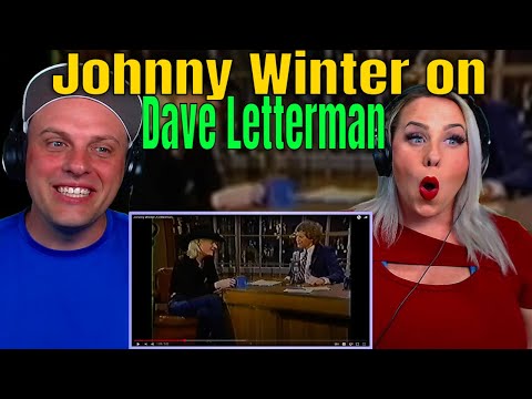 Johnny Winter on Dave Letterman Show | THE WOLF HUNTERZ REACTIONS