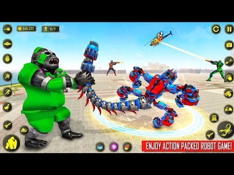 Scorpion Robot Car Transformer Games || Level 16 - Car Game Android Gameplay