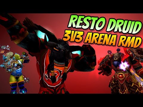 Restoration Druid Arena 3v3 RMD | PvP BFA 8.0.1 | World of Warcraft Battle for Azeroth