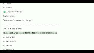 100 Vocabulary Objective Question set.