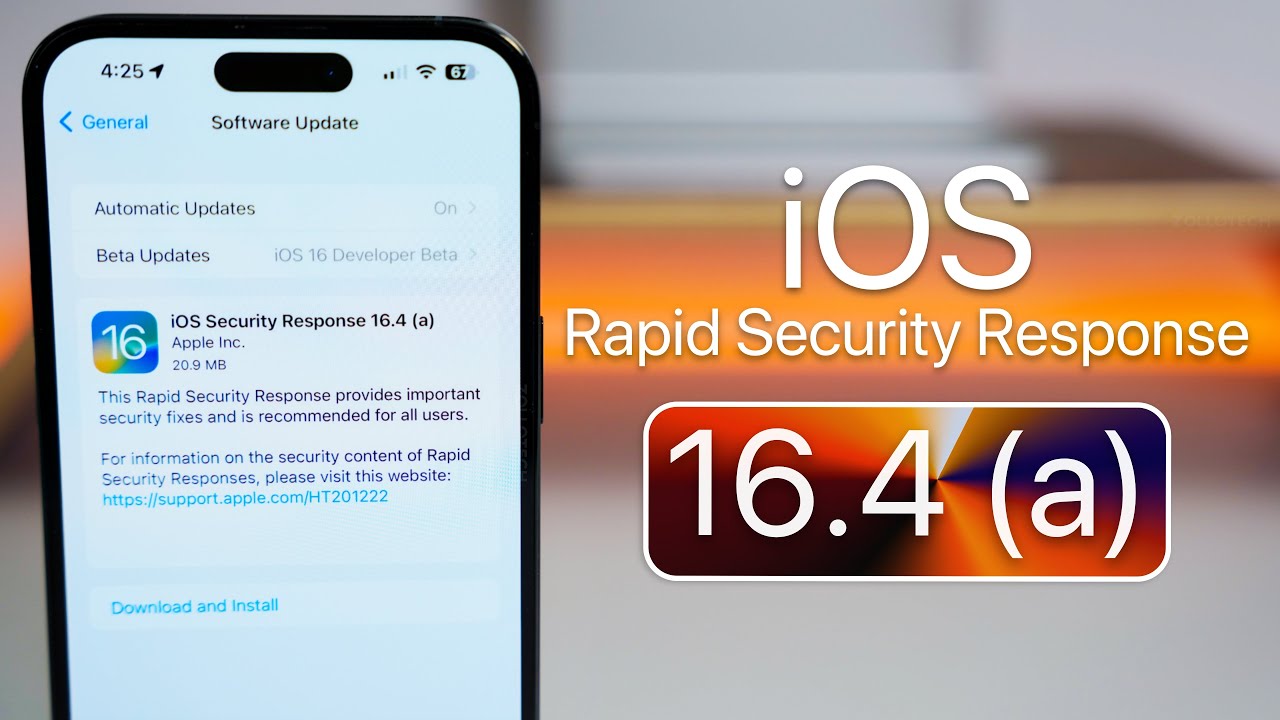 iOS 16.4 (a) Rapid Security Response - What's New?