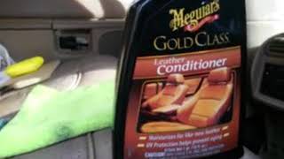 Meguiar's goldclass leather conditioner test review