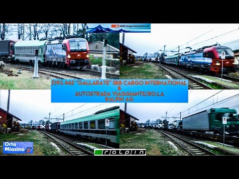E193.462 "Gallarate" SBB CI con un TEC "Autostrada Viaggiante" in transito a Orta - Miasino