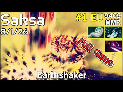 Saksa - Earthshaker - Dota 2 Full Game