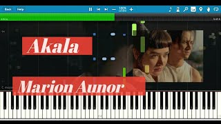 Akala - Marion - Synthesia tutorial - Piano cover