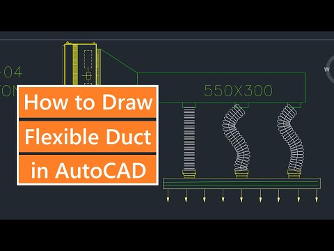 How to Draw Flexible Duct in AutoCAD (2 Methods)
