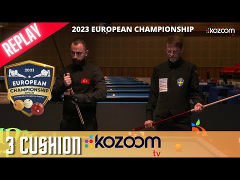 3-Cushion European Championship 2023 - Berkay KARAKURT (TUR) vs Torbjörn BLOMDAHL (SWE)