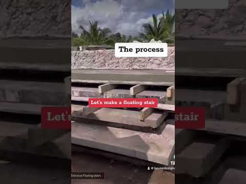 Let’s make Floating Steps | Floating entry steps | Floating stair #constructioncontractor