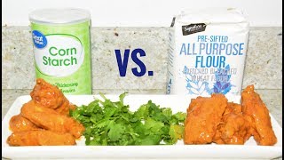 AirFryer Chicken Wings - Cornstarch Vs. Flour Air Fried Chicken Wings