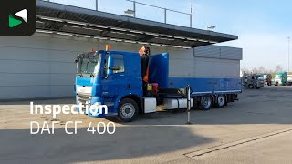 شاحنة مسطحة DAF CF 400 6X2 Palfinger PK16001-K Crane Kran Remote Automatic Euro | صورة 4 - Autoline