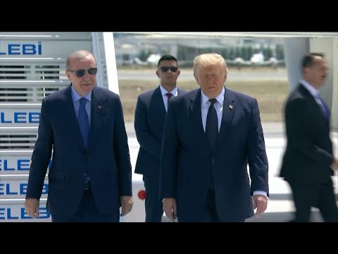 Video Thumbnail: US President Donald Trump lands in Ankara for NATO summit | AFP