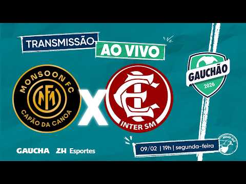 JOGO COMPLETO: MONSOON 1x1 INTER-SM | QUADRANGULAR DO REBAIXAMENTO | GAUCHÃO 2026 | 09/02/2026