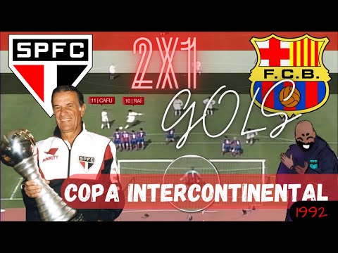 GOLS SÃO PAULO 2X1 BARCELONA FINAL MUNDIAL INTERCLUBES 1992 / NARRAÇÃO DE LUCIANO DO VALLE