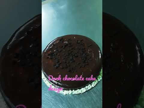 Dark Chocolate Cake Decoration With Ashok chef #shorts #cakedecorating #darkchocolate #chocolatecake