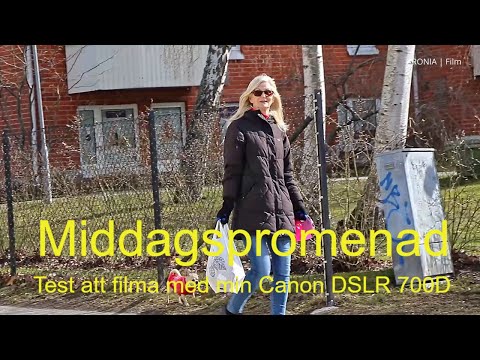 2021-04-01 MIDDAGSPROMENAD  - Test att filma med min Canon DSLR 700D