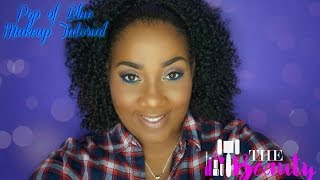 Pop of Blue Makeup Tutorial (Talk Through)
