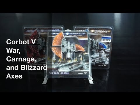 Transformers Review: Corbot V War, Carnage, and Blizzard Axes. P4L Reviews