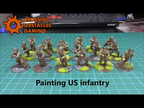Painting US Infantry Warlord Games 28mm