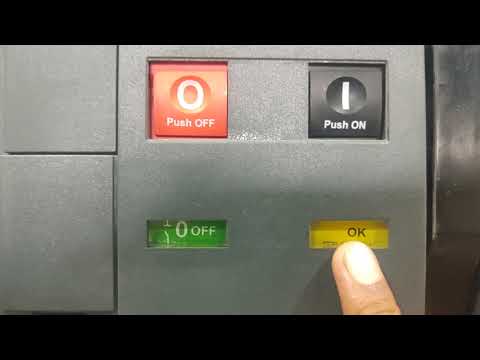 How to do ON OFF Operation with manual spring charge in Schneider Air circuit breaker(ACB)