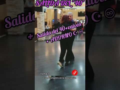 #tango🌠SaLiDa del "40" + vAIvÉn + ADORNO🌠 #shortsvideo #reels #lesson #tangoargentino #clasesdetango