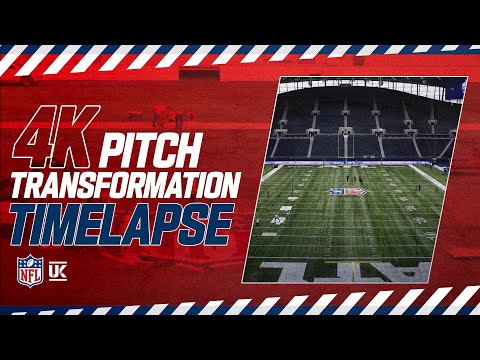 4K Pitch Transformation Timelapse! | How Tottenham Hotspur Stadium Transforms into an NFL Stadium
