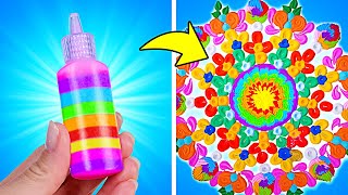 Art & Crafts Satisfying Ideas 🏖️|| Sand Painting|| Easy Drawing Tutorial! || Cardboard & Glitters✨