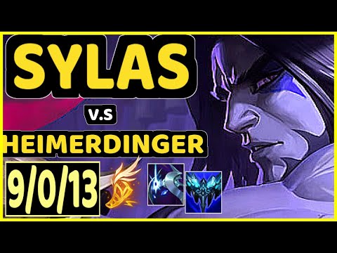 SYLAS vs HEIMERDINGER - 9/0/13 KDA TOP CHALLENGER GAMEPLAY - KR