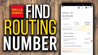 How to Find Routing Number on Wells Fargo App - 2025