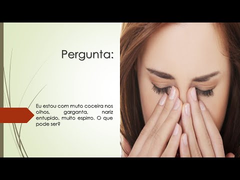 Estou com muita coceira nos olhos, garganta, nariz entupido e muito espirro | O que pode ser?