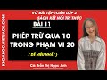 Vở bài tập Toán Lớp 2 Bài 11: Phép trừ qua 10 trong phạm vi 20