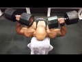 BODYBUILDER CARL MATTHEWS INCLINE DUMBBELL PRESS