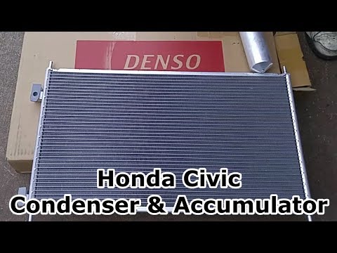 Honda Civic A/C Condenser & Accumulator Replacement, Evacuation, & Recharge