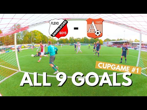 All 9 GOALS against vv Actief⚽️ | Cup Game 1 | Flevo Boys - vv Actief