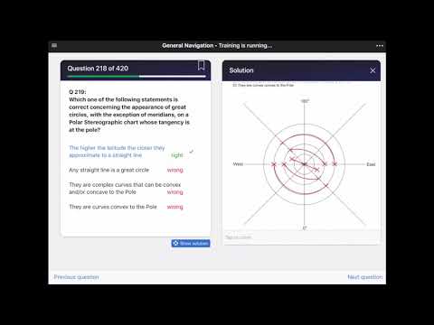 Fasttrack ATPL - Polarstereographic Charts and True Course Calculations