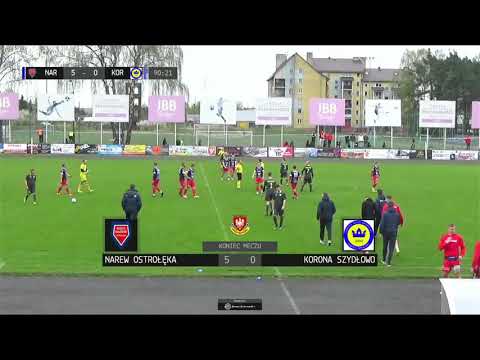 Skrót meczu Narew Ostrołęka - Korona Szydłowo (5-0)