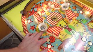 Troubleshooting And Playing A 1973 Bally CIRCUS Pinball Machine - Electromechanical Fun Design