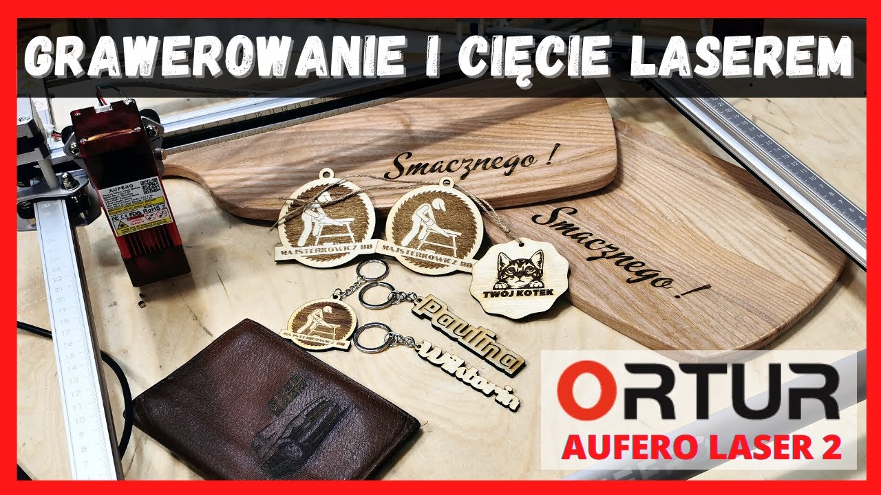 TANI Laser ORTUR Aufero Laser 2 + LU2-4 SF - GRAWEROWANIE I  CIĘCIE   sklejka , drewno , skóra