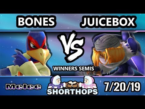 Short Hops 4 SSBM - Bones (Falco) Vs. Juicebox (Sheik) Smash Melee Winners Semis